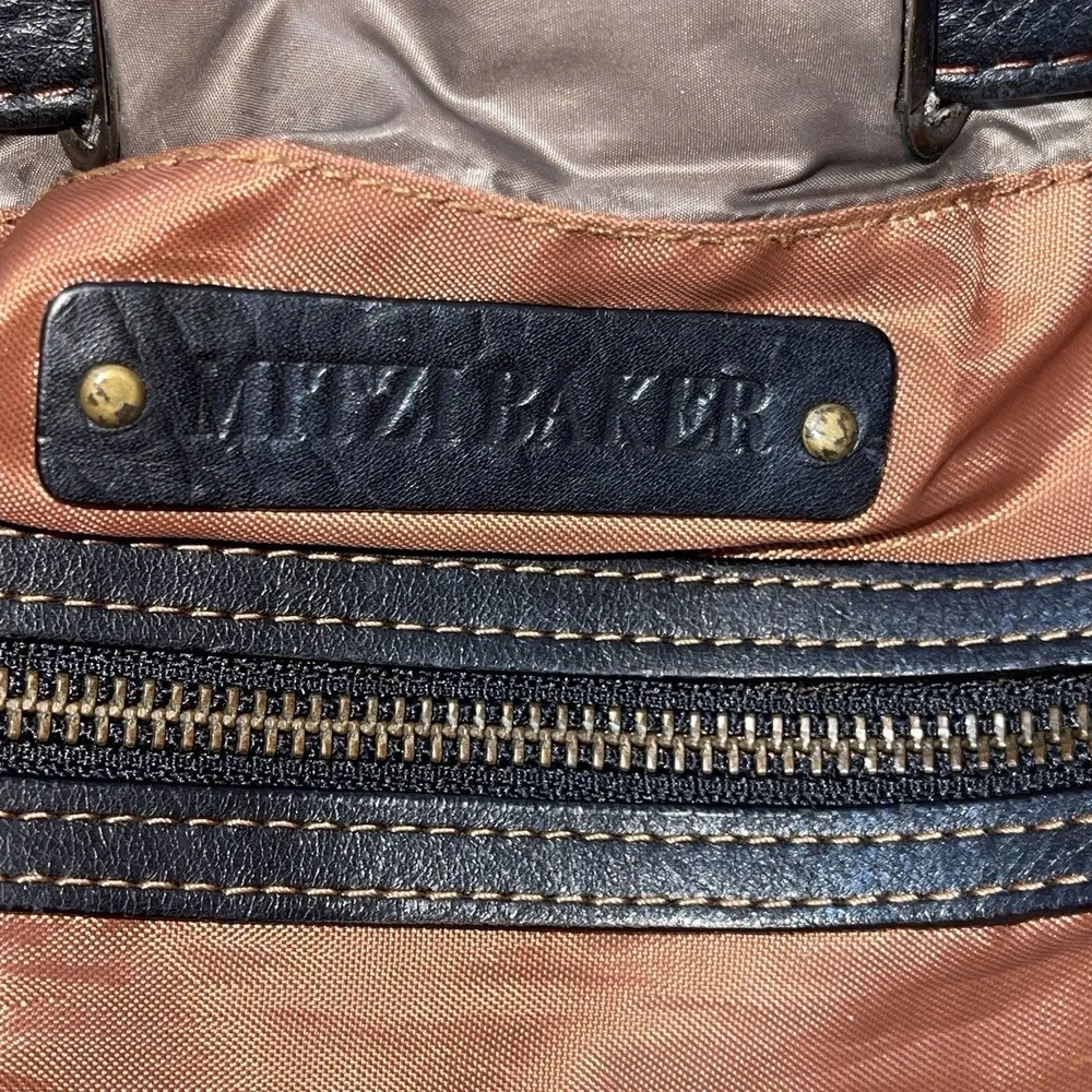 Mitzi Baker Vintage Designer Bag - Puffer Nylon & Leather Army Green 17W 13L